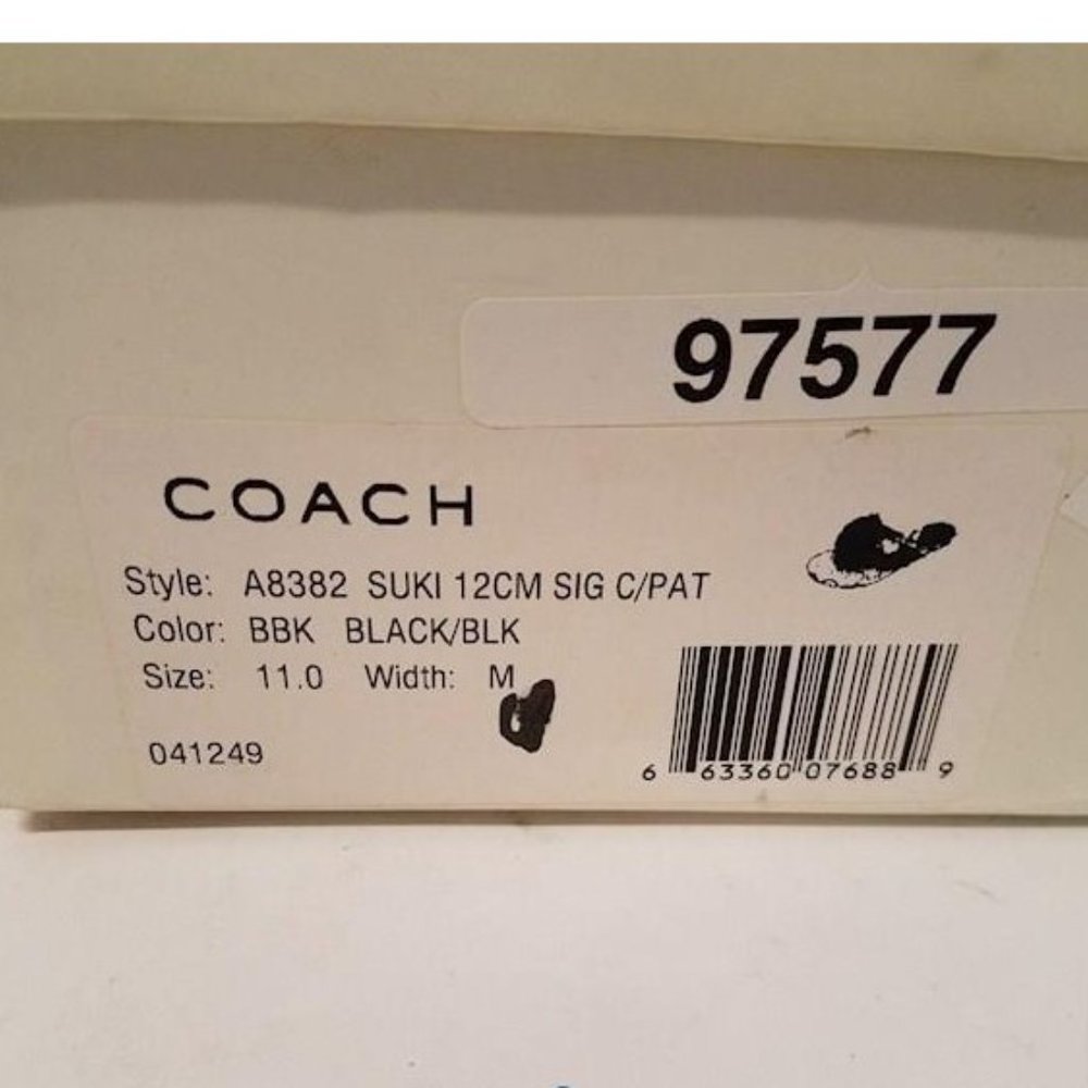 Coach Black Tan Suki Thong‎ Sandals - Picture 6 of 7
